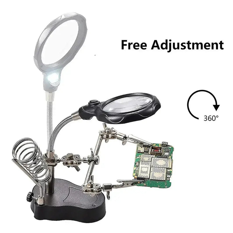 Habicare HBC 3.5X/12X Welding Magnifier with Auxiliary Clip & Stand 3.5X/12X Welding Magnifier with Auxiliary Clip & Stand