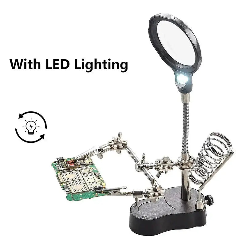 Habicare HBC 3.5X/12X Welding Magnifier with Auxiliary Clip & Stand 3.5X/12X Welding Magnifier with Auxiliary Clip & Stand