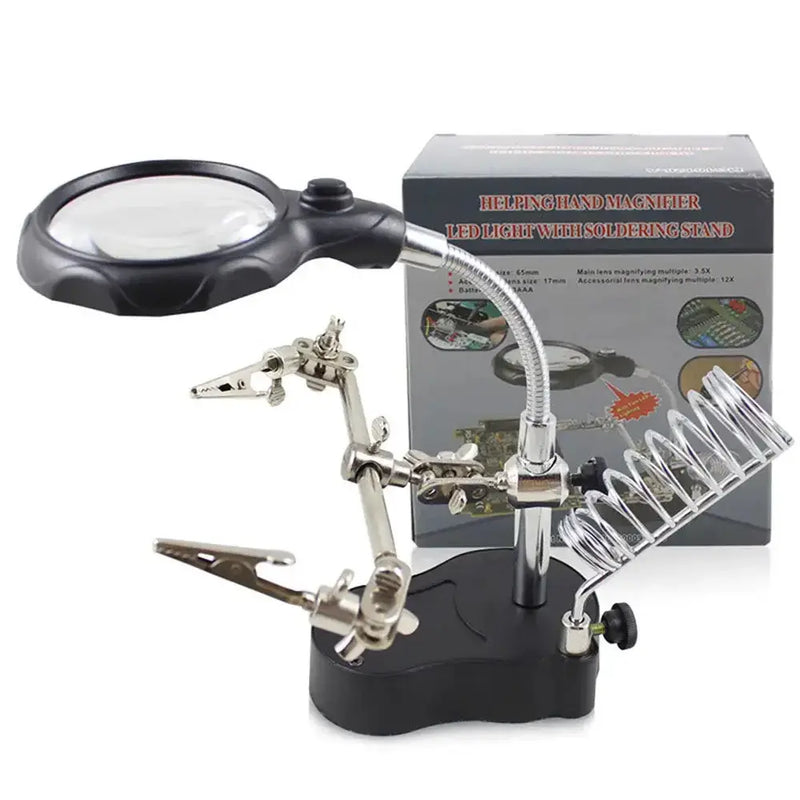 Habicare HBC 3.5X/12X Welding Magnifier with Auxiliary Clip & Stand 3.5X/12X Welding Magnifier with Auxiliary Clip & Stand
