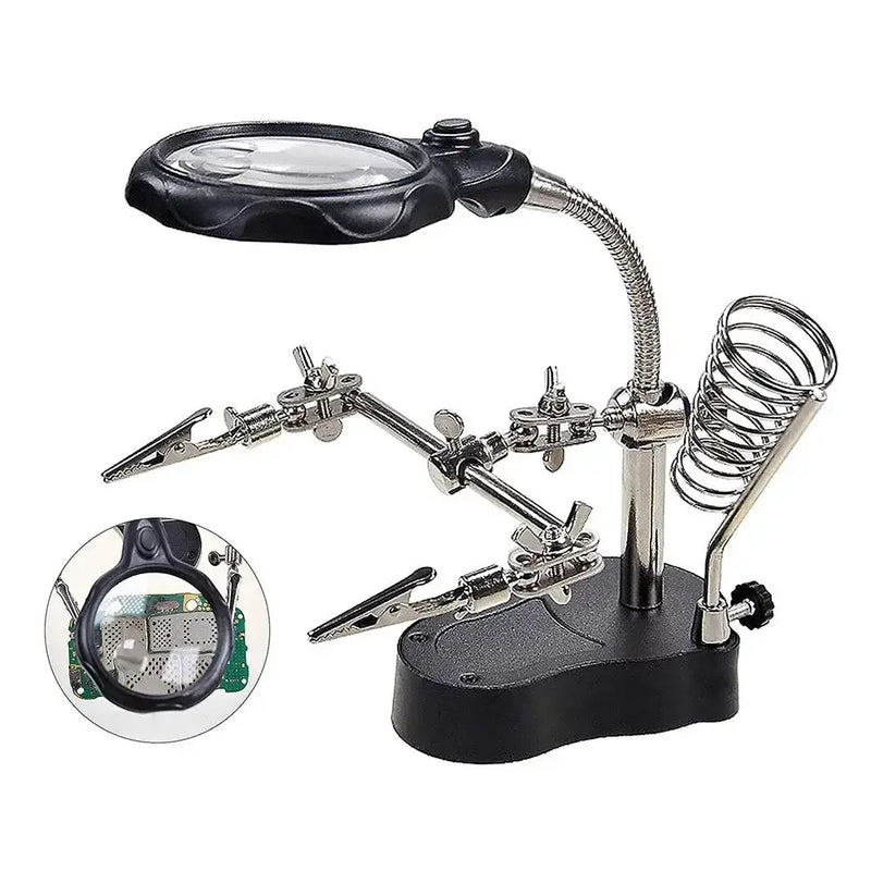 Habicare HBC 3.5X/12X Welding Magnifier with Auxiliary Clip & Stand 3.5X/12X Welding Magnifier with Auxiliary Clip & Stand