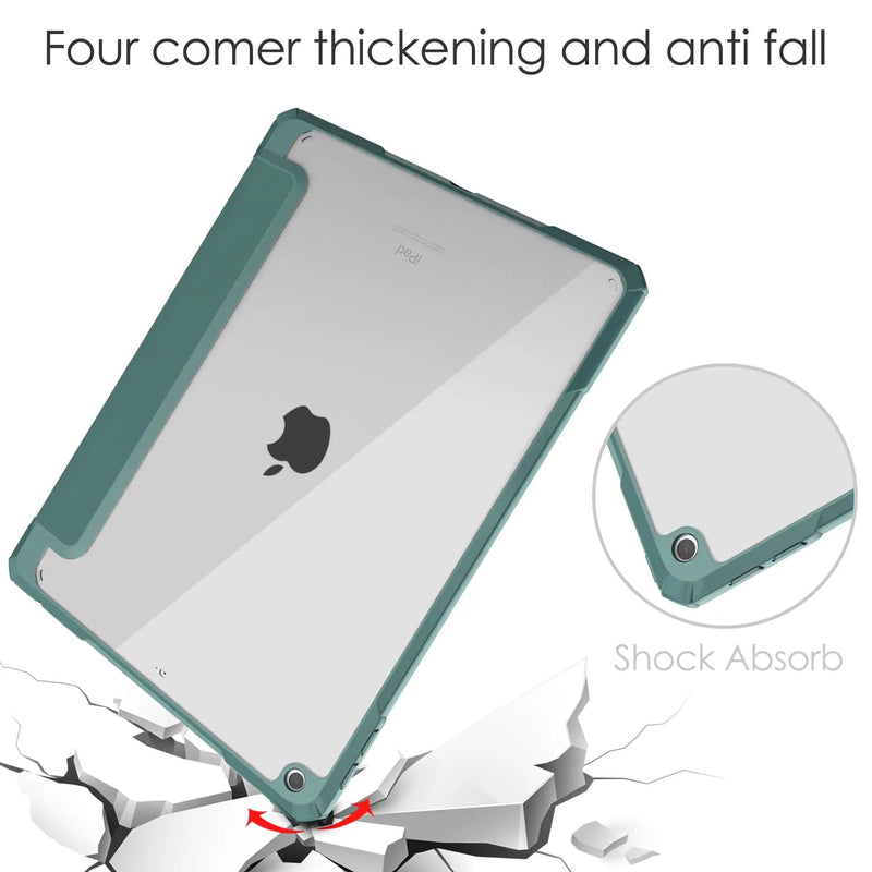 iPad 10.2 Case Clear Transparent Back Shell, Auto Sleep Wake – view 6