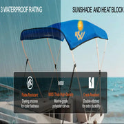 3-Bow Bimini Top Boat Canopy – 900D Polyester (different sizes available) – view 7