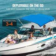3-Bow Bimini Top Boat Canopy – 900D Polyester (different sizes available) – view 5