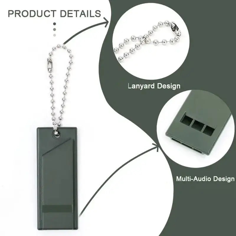 Habicare SS 3-Frequency High Decibel Survival Whistle Habicare 180dB 3-Frequency Survival Whistle