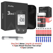 Habicare HBC 3-in-1 Blood Glucose, Uric Acid & Cholesterol Meter 3-in-1 Blood Glucose, Uric Acid & Cholesterol Meter