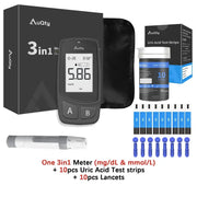 Habicare HBC 3-in-1 Blood Glucose, Uric Acid & Cholesterol Meter 3-in-1 Blood Glucose, Uric Acid & Cholesterol Meter