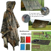 Habicare SS 3 in 1 Rain Poncho / Waterproof Tent / Picnic Mat Habicare Camouflage 3-in-1 Rain Poncho & Shelter