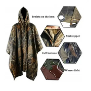 Habicare SS 3 in 1 Rain Poncho / Waterproof Tent / Picnic Mat Habicare Camouflage 3-in-1 Rain Poncho & Shelter
