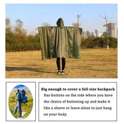 Habicare SS 3 in 1 Rain Poncho / Waterproof Tent / Picnic Mat Habicare Camouflage 3-in-1 Rain Poncho & Shelter