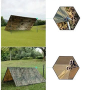 Habicare SS 3 in 1 Rain Poncho / Waterproof Tent / Picnic Mat Habicare Camouflage 3-in-1 Rain Poncho & Shelter
