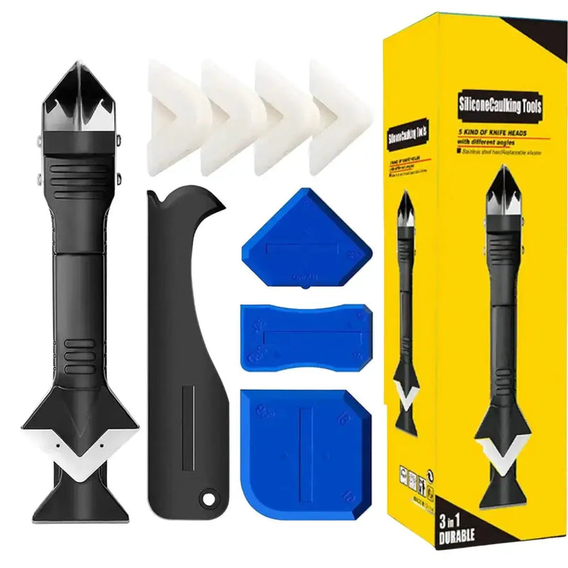 3-in-1 Silicone Remover & Caulk Finisher Tool Set (9PCS) – view 1
