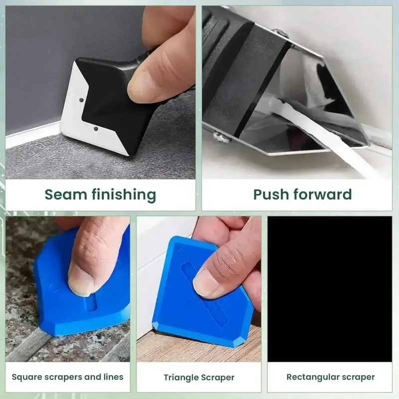 3-in-1 Silicone Remover & Caulk Finisher Tool Set (9PCS) – view 2