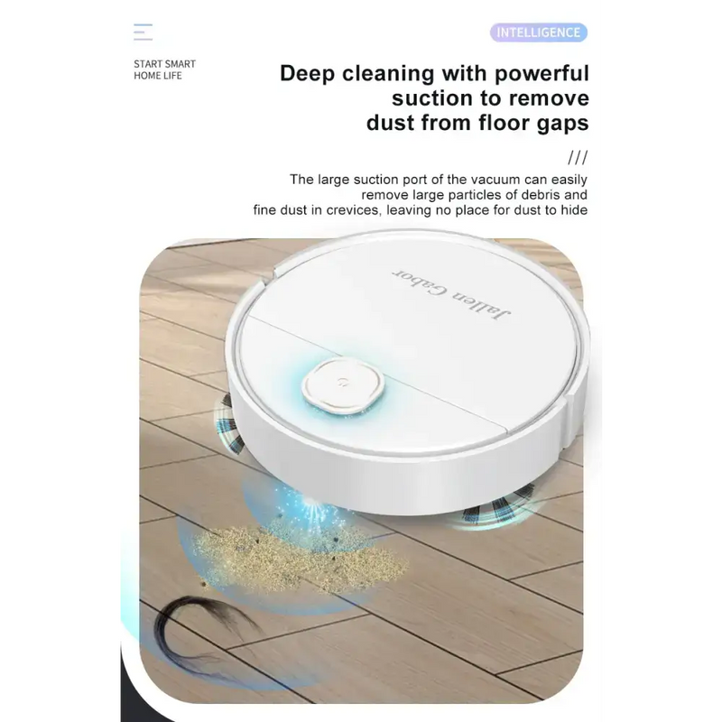 Habicare HBC Mini Robo Vacuum Jallen Gabor Robot Vacuum for Dust & Pet Hair