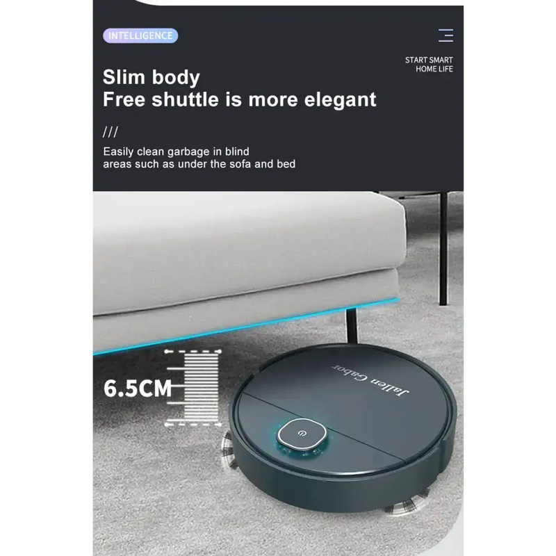 Habicare HBC Mini Robo Vacuum Jallen Gabor Robot Vacuum for Dust & Pet Hair