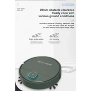 Habicare HBC Mini Robo Vacuum Jallen Gabor Robot Vacuum for Dust & Pet Hair