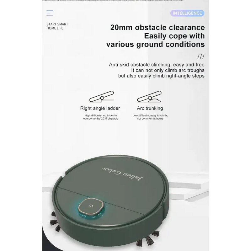 Habicare HBC Mini Robo Vacuum Jallen Gabor Robot Vacuum for Dust & Pet Hair