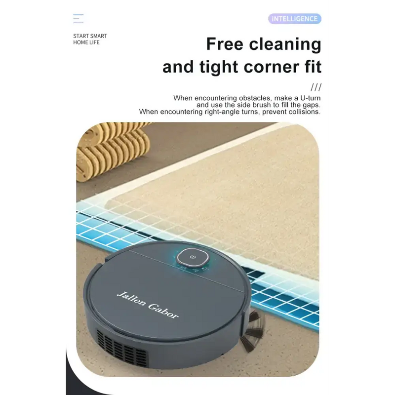 Habicare HBC Mini Robo Vacuum Jallen Gabor Robot Vacuum for Dust & Pet Hair