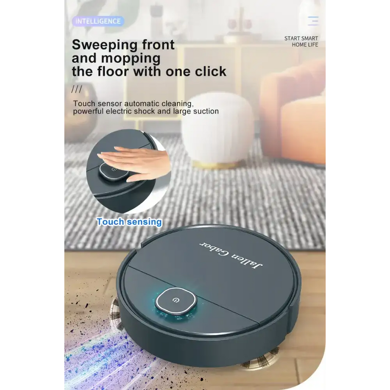 Habicare HBC Mini Robo Vacuum Jallen Gabor Robot Vacuum for Dust & Pet Hair