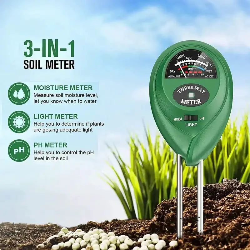 Habicare HBC Soil Meter (Moisture, Light, PH) Soil Meter (Moisture, Light, PH)