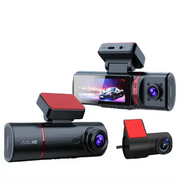 3-Lens Car Camera – Front/Inside/Rear 4K DVR (different models available) – view 1