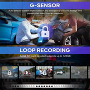 3-Lens Car Camera – Front/Inside/Rear 4K DVR (different models available) – view 7