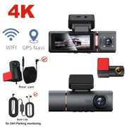 3-Lens Car Camera – Front/Inside/Rear 4K DVR (different models available) – view 14