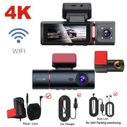 3-Lens Car Camera – Front/Inside/Rear 4K DVR (different models available) – view 15
