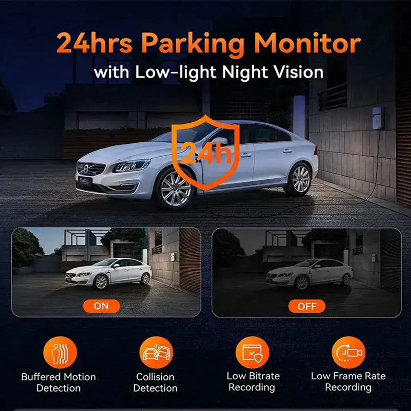 3-Lens Car Camera – Front/Inside/Rear 4K DVR (different models available) – view 6