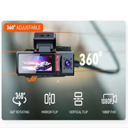 3-Lens Car Camera – Front/Inside/Rear 4K DVR (different models available) – view 8