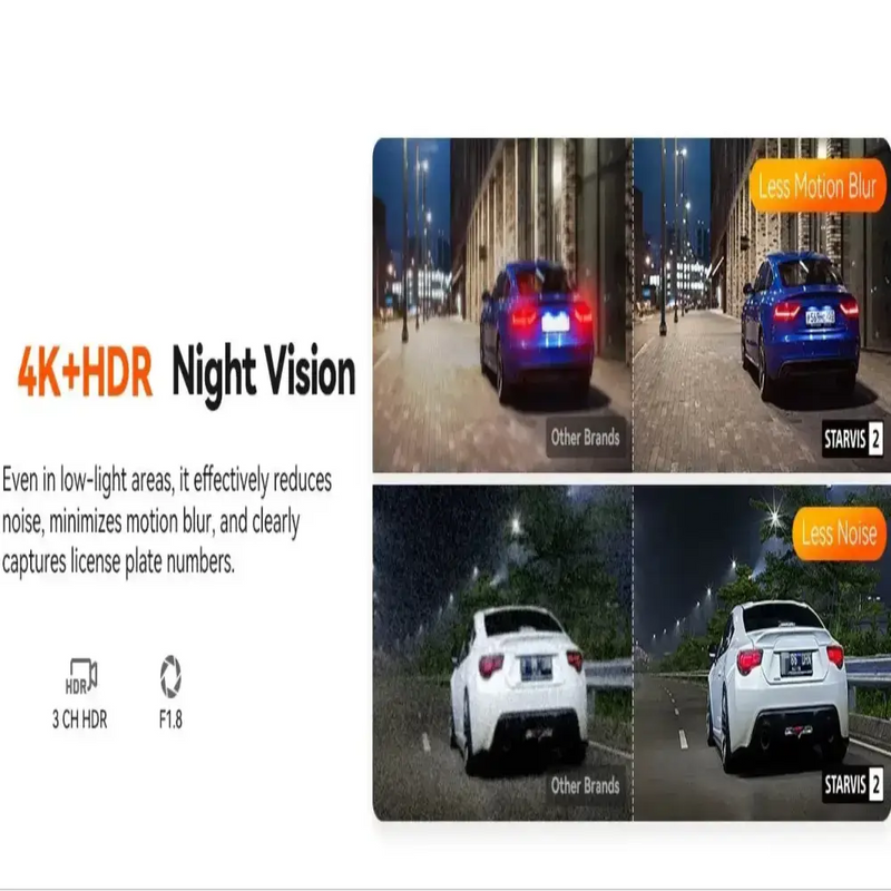 3-Lens Car Camera – Front/Inside/Rear 4K DVR (different models available) – view 10