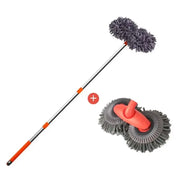 3-Section Telescopic Car Wash Mop with Double Brush Head – view 19