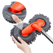3-Section Telescopic Car Wash Mop with Double Brush Head – view 8