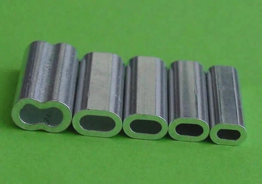 Action Fishing Nets CRIMPS 3.3mm x 50 pcs Alum  Sleeve Crimp Action Fishing Nets Aluminium Sleeve Crimp 3.3mm 50