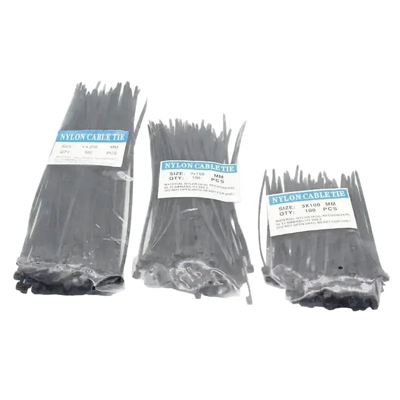 Habicare 300 Piece Nylon Self-Locking Cable Ties 300 Piece Nylon Self-Locking Cable Ties