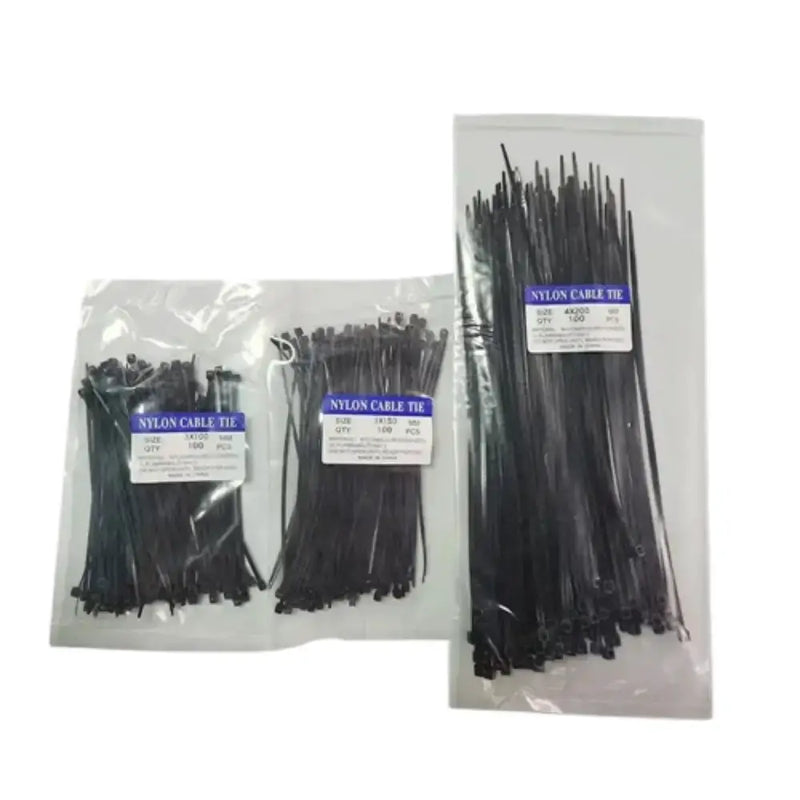 Habicare 300PCS Releasable Nylon Cable Ties 3x100/3x150/4x200mm Reusable Loop Wrap 300PCS Releasable Nylon Cable Ties 3x100/3x150/4x200mm Reusable Loop Wrap
