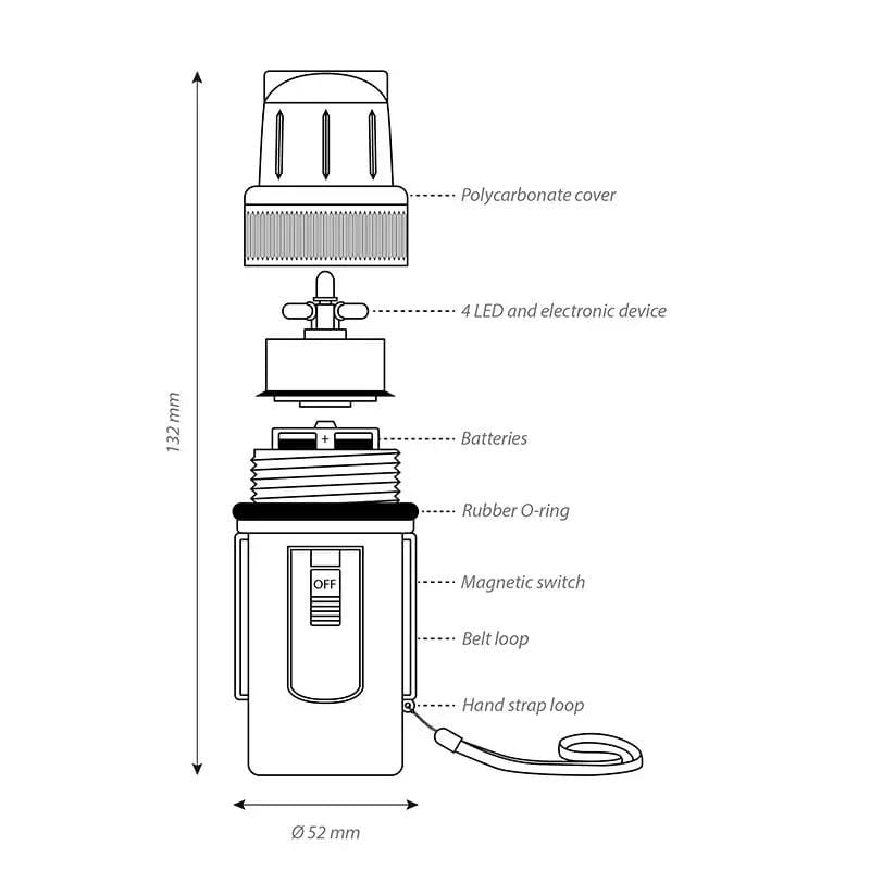 Plastimo Floating Safety Strobe Light LED Waterproof Life Jacket Kayak – view 1