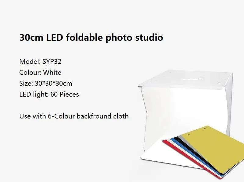 30cm PVC Foldable Photography STUDIO LED Light Tent, Medium – view 8
