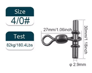 30mm 82kg Sleeves 3-way Fishing Swivels Crane 10 PK 2.9mm Line Size – view 2