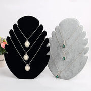 dealonline.co.nz dealonlinenz VELVET DISPLAY NECKLACE STAND - BLACK Soft Velvet Necklace Display Stand Black Holder