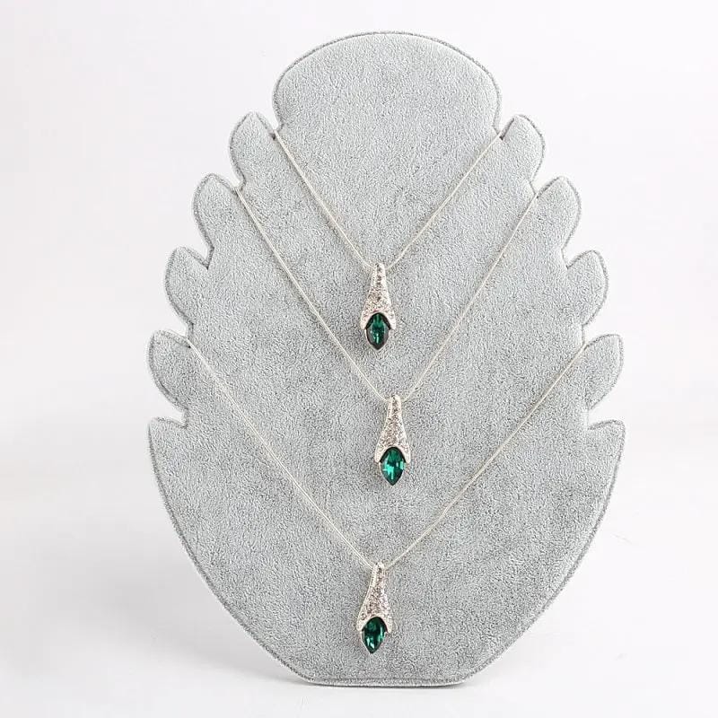 dealonline.co.nz dealonlinenz VELVET DISPLAY NECKLACE STAND - BLACK Soft Velvet Necklace Display Stand Black Holder