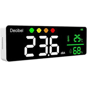 Deafquip Wall mounted Decibel Meter with Temperature & Humidity Detector Wall mounted Decibel Meter with Temperature & Humidity Detector