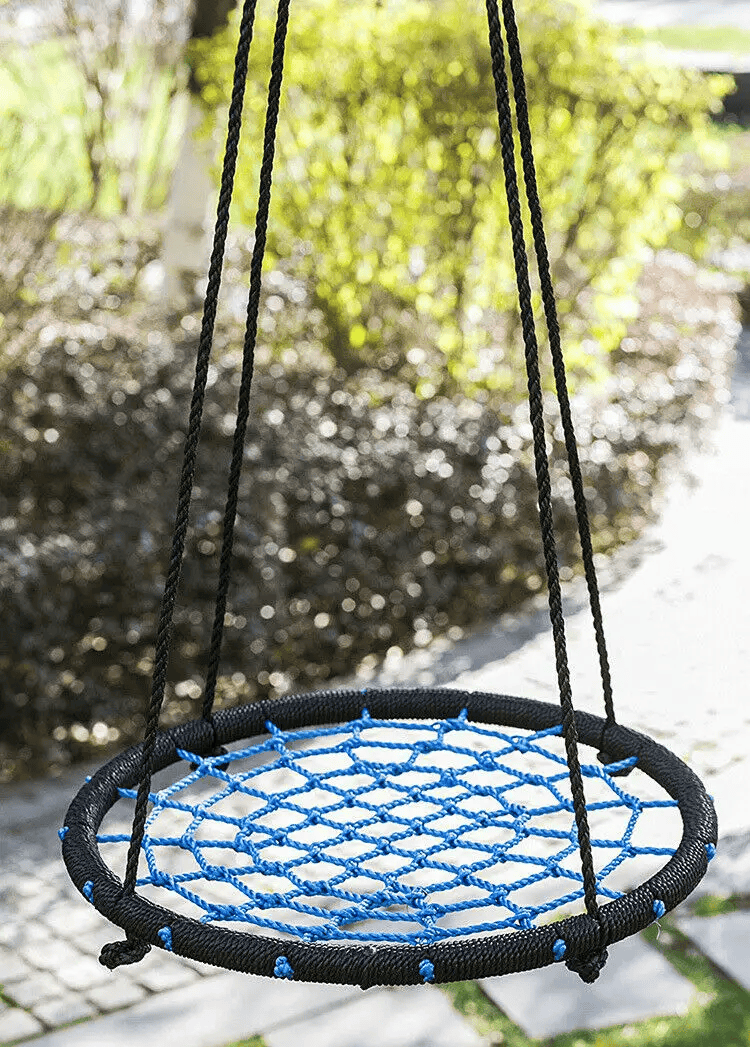 salelink.co.nz Unbranded 100cm 150kg Load Spider Web Tree Swing Net 100cm Spider Web Tree Swing Round Hammock 150kg