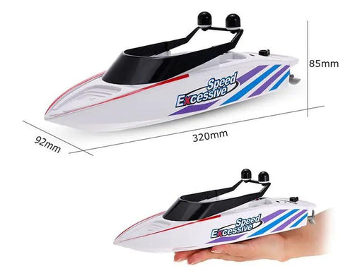 RC Boat 32CM Control Electric Boat Speedboat for Summer Children Toy White – view 2