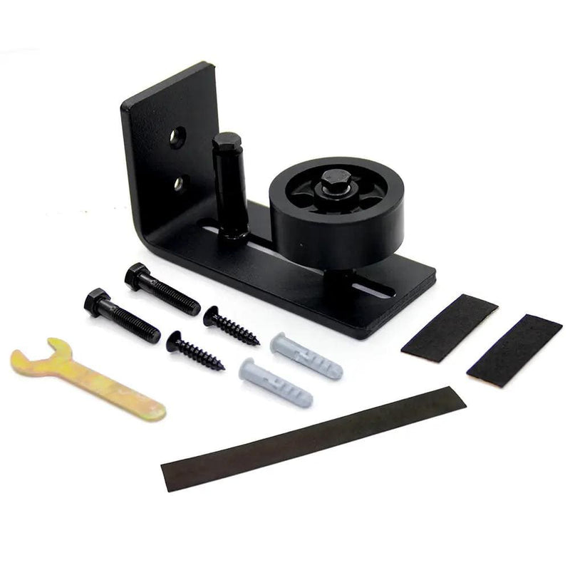 Barn Door Hardware Bottom Floor Guide Stay Roller Adjustable Wall Sliding Tool – view 1