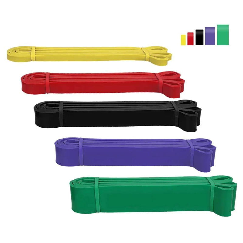 salelink.co.nz Unbranded Heavy Duty Resistance Bands Set Five Color Heavy Duty Resistance Bands Set 5 to 125 Lb