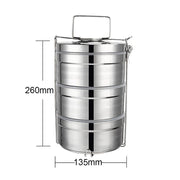 Mead's Supply & Equipment Outfitters limited Camp Cookware & Food Storage Stainless Steel Insulated Lunch Box Stackable Bento Containers With Lock Handle Stainless Steel Insulated Bento Lunch Box Set With Lock