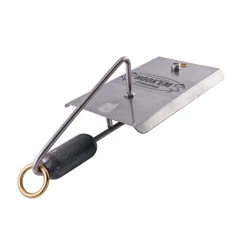Hook Em Planer Paravane Stainless Steel Weighted Diving Plate 100mm
