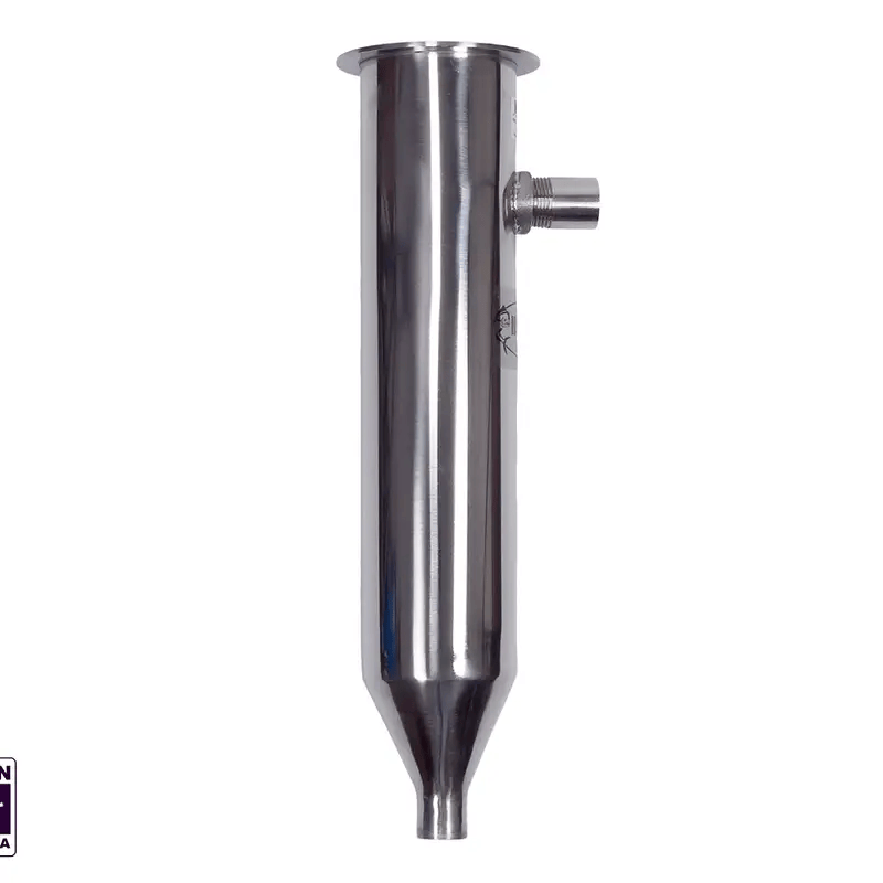 Hook Em Single Flush Mount Live Bait Tube With 3 Inch Round Plate Stainless