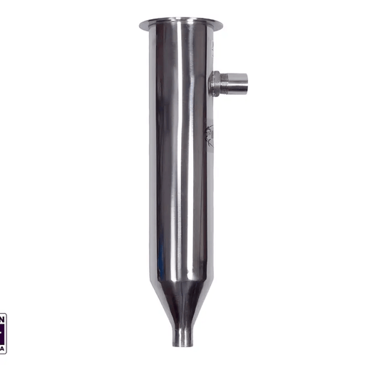 Hook Em Single Flush Mount Live Bait Tube With 3 Inch Round Plate Stainless