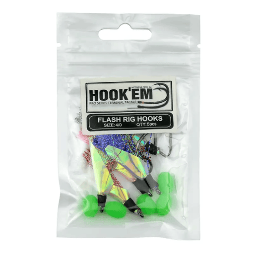 Hook Em Flash Whiting Rigs Circle Hooks Two Pack UV Bronze